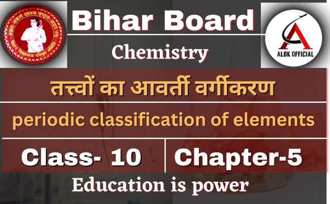 Periodic classification of Elements Class 10 chemistry notes Periodic classification of Elements